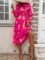Rochie Midi Lilith Roz Inflorata