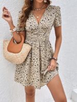 Rochie Scurta Piper Bej