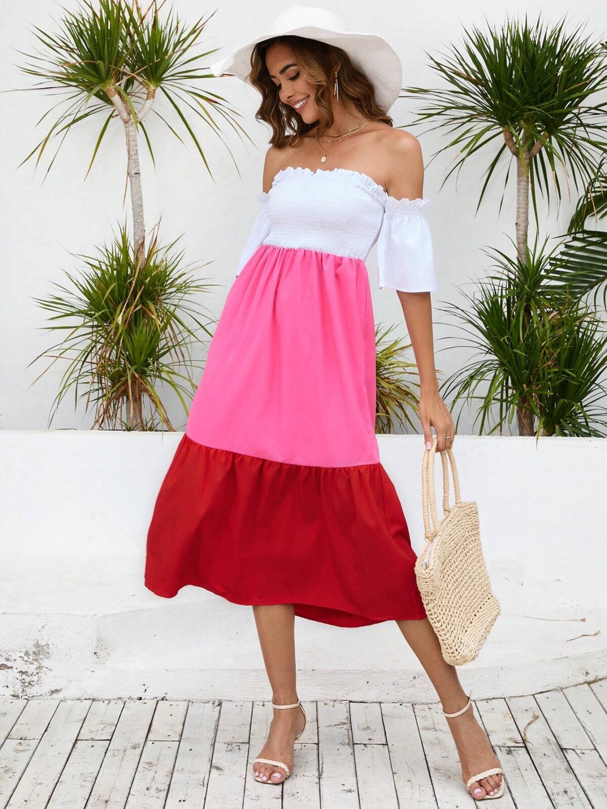 Rochie Midi Poppy Multicolora