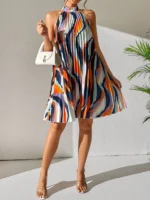 Rochie Scurta Dadania Multicolora - imagine 4