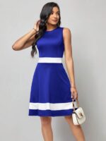 Rochie Scurta Dorita Albastra - imagine 3