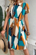 Rochie Scurta Ilinca Multicolora
