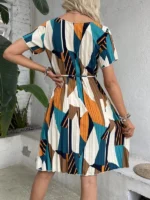 Rochie Scurta Ilinca Multicolora - imagine 2