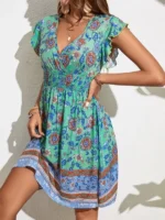 Rochie Scurta Marisina Multicolora - imagine 4