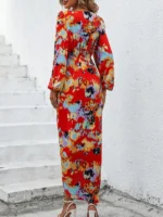 Rochie Midi Nilda Rosie cu Print Multicolor - imagine 2