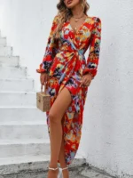 Rochie Midi Nilda Rosie cu Print Multicolor - imagine 3