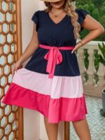 Rochie Scurta Simone Multicolora