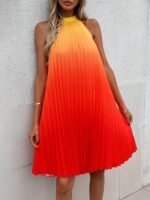 Rochie Midi Delfina Portocalie - imagine 4