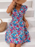 Rochie Scurta Keth Inflorata - imagine 4