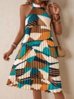 Rochie Scurta Meda Multicolora