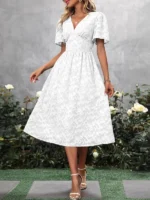 Rochie Lunga Saini Alba