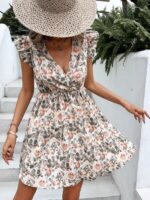 Rochie Scurta Joleen Inflorata