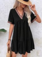 Rochie Scurta Derel Neagra - imagine 3