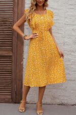 Rochie Midi Ersin Galbena