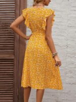 Rochie Midi Ersin Galbena - imagine 2