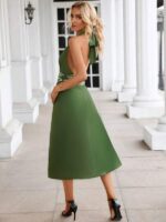 Rochie Midi Jarly Khaki - imagine 2