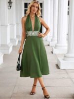 Rochie Midi Jarly Khaki - imagine 3