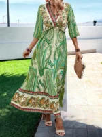 Rochie Midi Lizy Multicolora - imagine 4