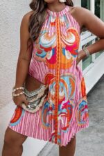 Rochie Scurta Mika Multicolora - Marimi Mari