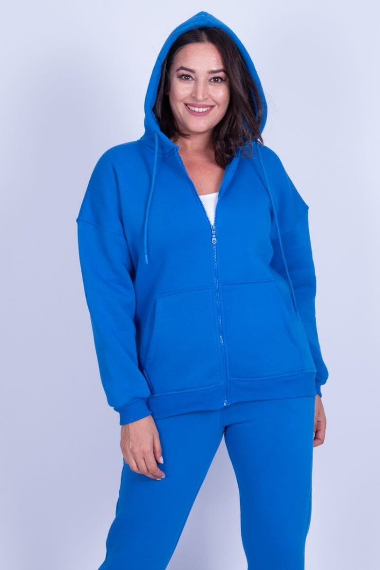 10-5 Trening Dama din bumbac gros vatuit Cristie Albastru - imagine 1