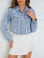 Jacheta din Denim Rehne - imagine 3