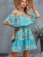 Rochie Scurta Telma Inflorata