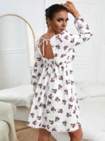 Rochie Scurta Sloane Alba - imagine 3