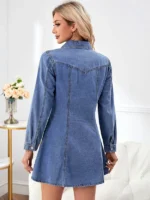 Rochie Scurta Olivia Denim - imagine 2