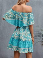 Rochie Scurta Telma Inflorata - imagine 2