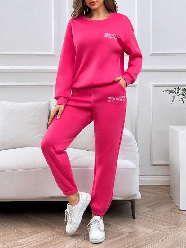 Trening Roz Oversize Trening Mayken Roz - Iuliashop