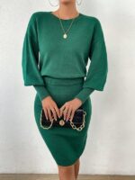 Compleu Tricotat Davia Verde - imagine 5