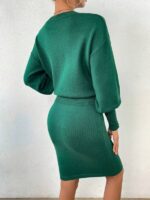 Compleu Tricotat Davia Verde - imagine 2