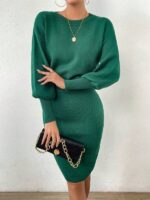 Compleu Tricotat Davia Verde - imagine 3