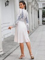 Rochie Midi Randolf Alba Inflorata - imagine 2