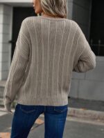 Pulover Scurt Tricotat Lorina Maro - imagine 2
