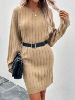 Rochie Scurta Tricotata Sofina Maro