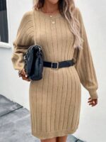 Rochie Scurta Tricotata Sofina Maro - imagine 4