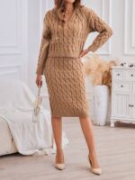 Compleu Midi Tricotat Valia Maro - imagine 4