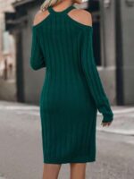 Rochie Scurta Tricotata Solveg Verde - imagine 2
