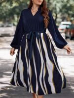 Rochie Midi Signe Bleumarin - Marimi Mari
