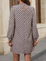 Rochie Scurta Eusebia cu Imprimeu Geometric - imagine 2