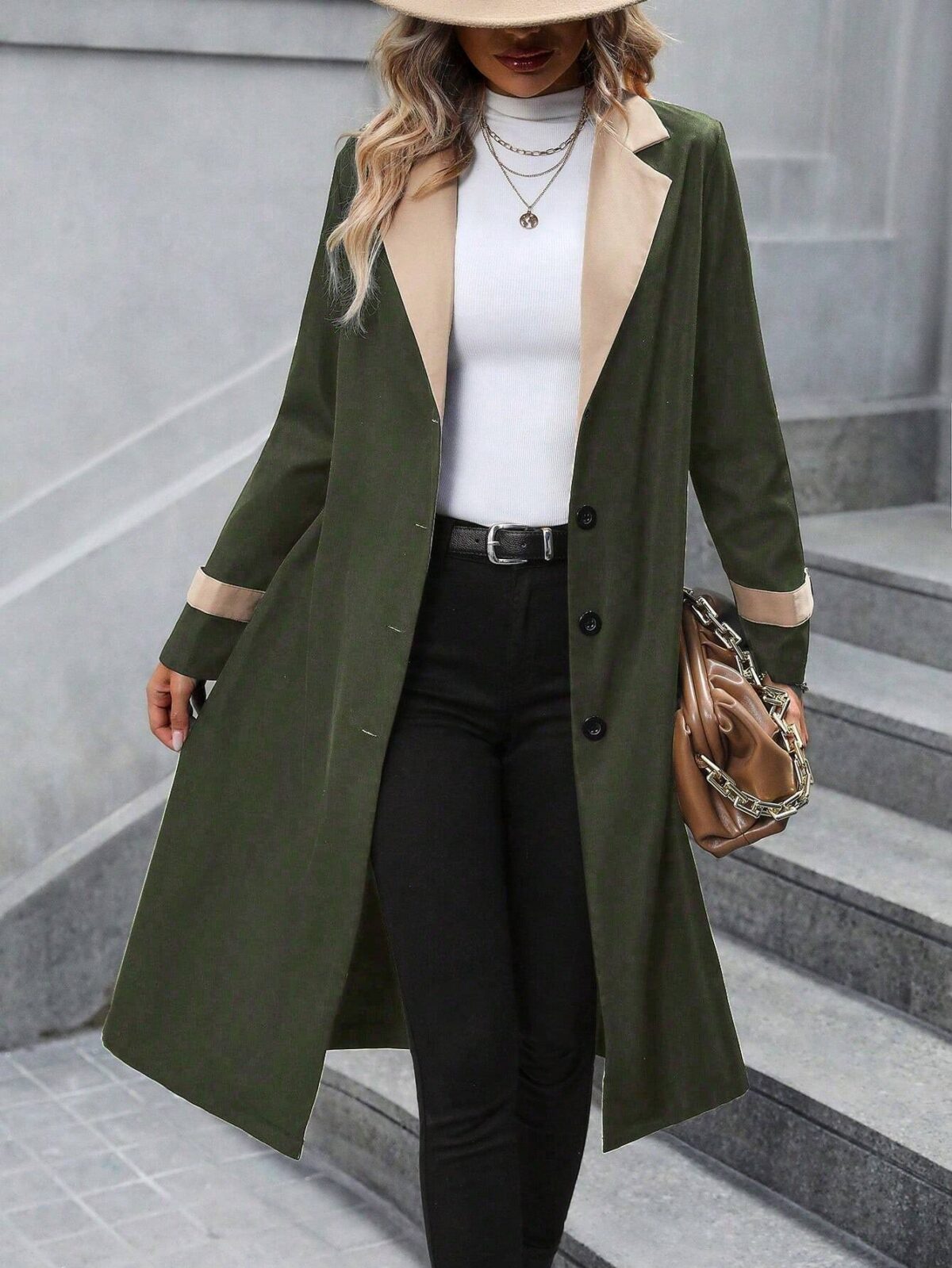 Haina Subtire Lisen Khaki - imagine 1