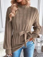 Pulover Tricotat Netty Maro - imagine 2