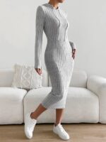 Rochie Lunga Elvida Gri