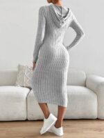 Rochie Lunga Elvida Gri - imagine 2