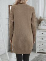 Pulover Lung Tricotat Malisa Maro - imagine 2
