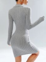 Rochie Scurta Malcom Gri - imagine 2