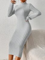 Rochie Lunga Sophine Gri - imagine 4