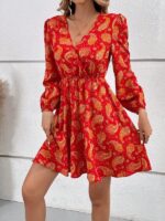 Rochie Scurta Jacklin Rosie cu Print Geometric - imagine 6