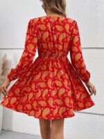 Rochie Scurta Jacklin Rosie cu Print Geometric - imagine 2